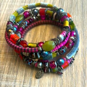 Colorful Beaded Wrap Bracelet